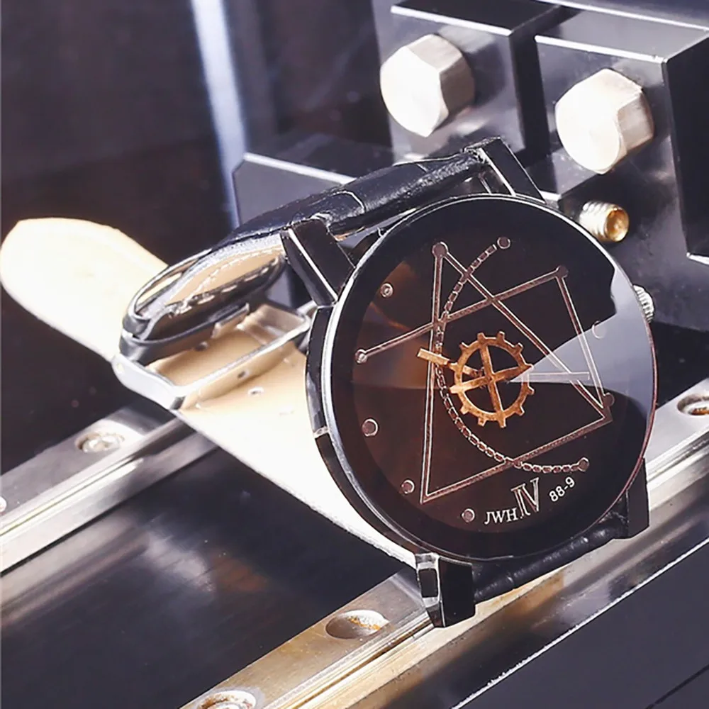 

Retro Design Leather Band Analog Alloy Quartz Wrist Watch relojes hombre Vintage Relogio Feminino Masculino Erkek Kol Saati Mens