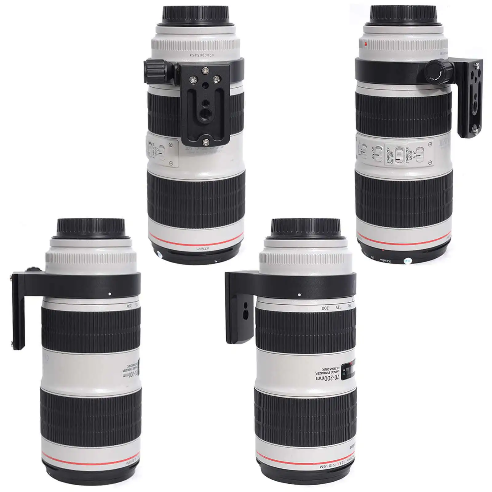キヤノンef 70-200 f/2.8l usm用メタルレンズサポートカラー三脚