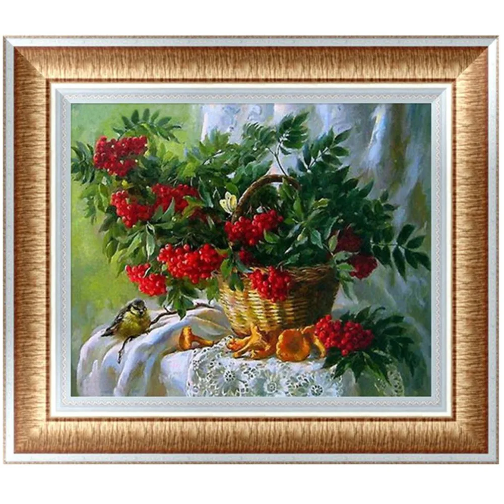 

DIY 5D Diamonds Embroidery Fruits Round Diamond Painting Cross Stitch Kits Mosaic Home decor 40*30cm Drop shipping