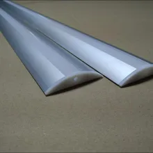 Высокое качество 2000 мм X 56,7 мм X 8,5 мм светодиодный алюминиевый профиль для светодиодных полосок с прозрачной/молочной диффузной крышкой, 2 м/катушка 46 м/лот