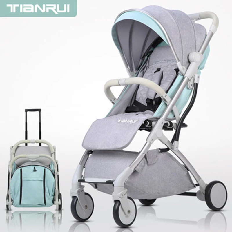 Baby stroller High landscape stroller Can sit and lay ultra light portable folding stroller baby se