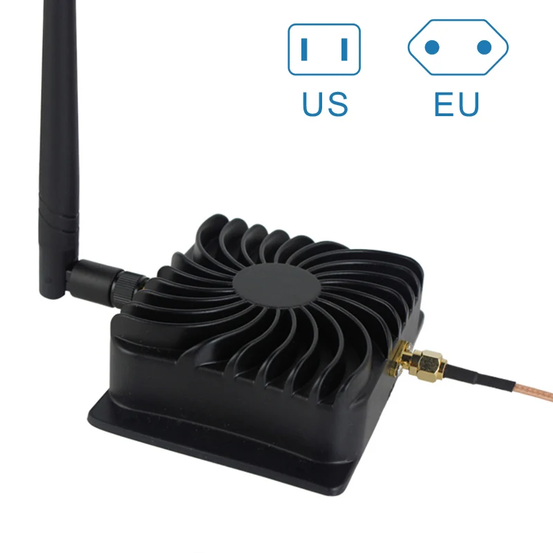 5W Wireless Wifi Booster Repeater Broadband 2.4Ghz Signal Amplifiers Wireless Router US/EU Adapter For EP-AB003 QJY99 new 2pcs 5w 5 8ghz wifi wireless broadband amplifier plug and play 802 11b g n high power range signal booster for wifi router