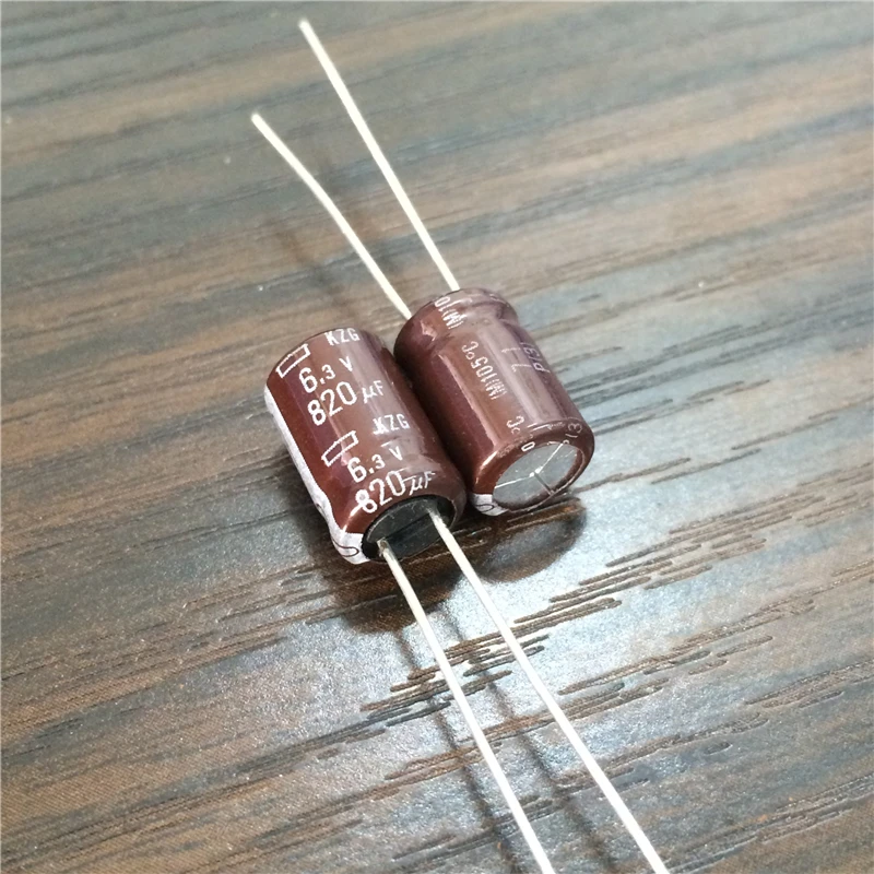 100pcs 820uF 6.3V NCC KZG 8x12mm Super Low ESR 6.3V820uF Motherboard