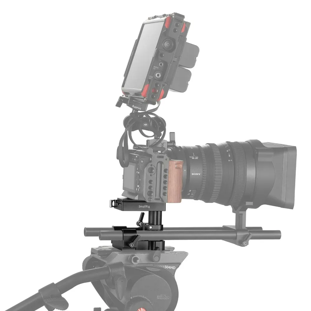 SmallRig DSLR камера Rig универсальная 15 мм рельсовая система поддержки с быстросъемной Arca пластиной высокой регулируемой 2092