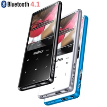 Высокое качество сплава закаленное зеркало Экран Bluetooth MP3 плеер без потерь Hi-Fi 2,4 дюймов Экран музыкальный плеер с FM радио