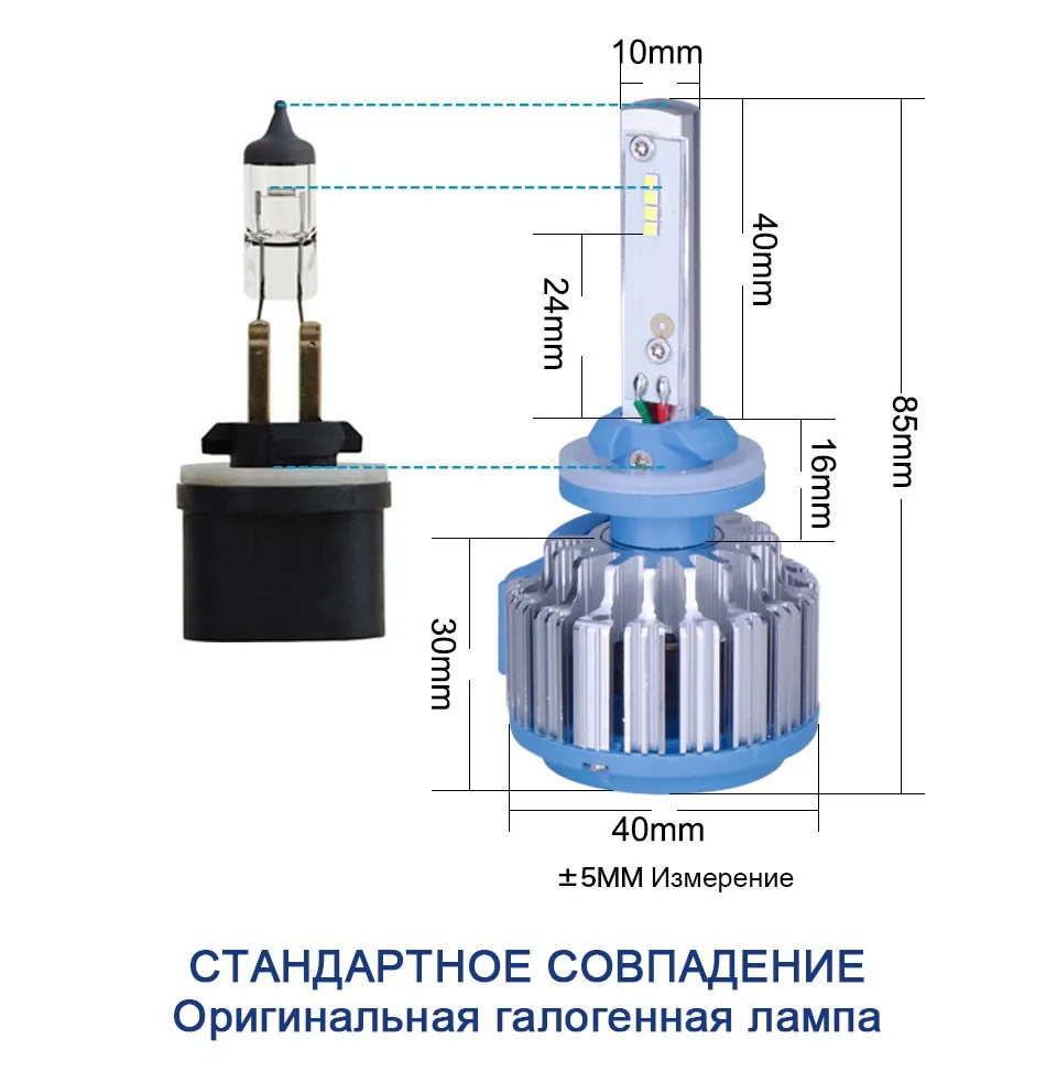 TC-X 2 ШТ. H27 880 Светодиодные Автомобилей Фары Противотуманные Лампы Комплект для 12 В Авто Вождение Противотуманные Фары Наружное освещение Turbo Свет