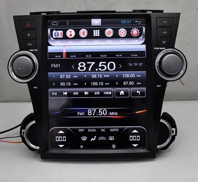 12.1 inch Android 6.01 Car Audio Gps Navigation for TOYOTA Highlander