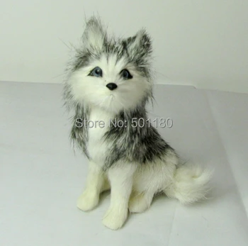 

free shipping artificial dog artificial animal decoration toy mini husky model dog