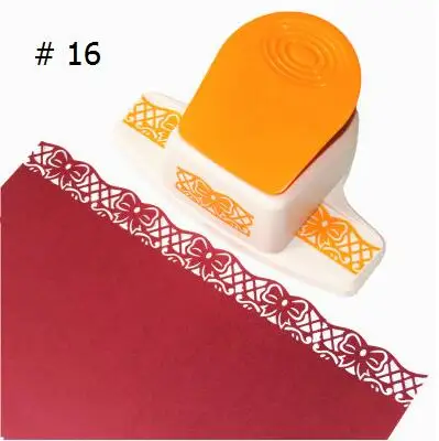 Большой трехмерный причудливый граница тиснение дырокол для скрапбукинга ручной работы краевое устройство DIY foam paper резак ремесло подарок YH10 - Цвет: NO. 16