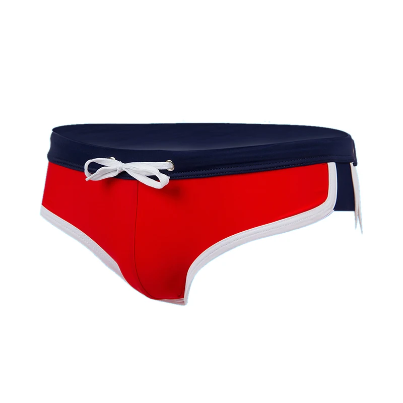 Мужские сексуальные трусы Briefs swim ming Sea пляжный водный спортивный плавки шорты со шнурком тонкий купальник брюки 4 цвета - Цвет: 4