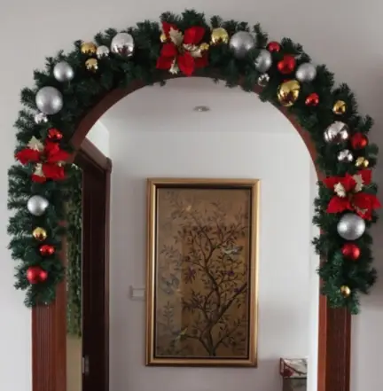 Luxury Tree Rattanthick Mantel Fireplace Christmas Garland Pine In