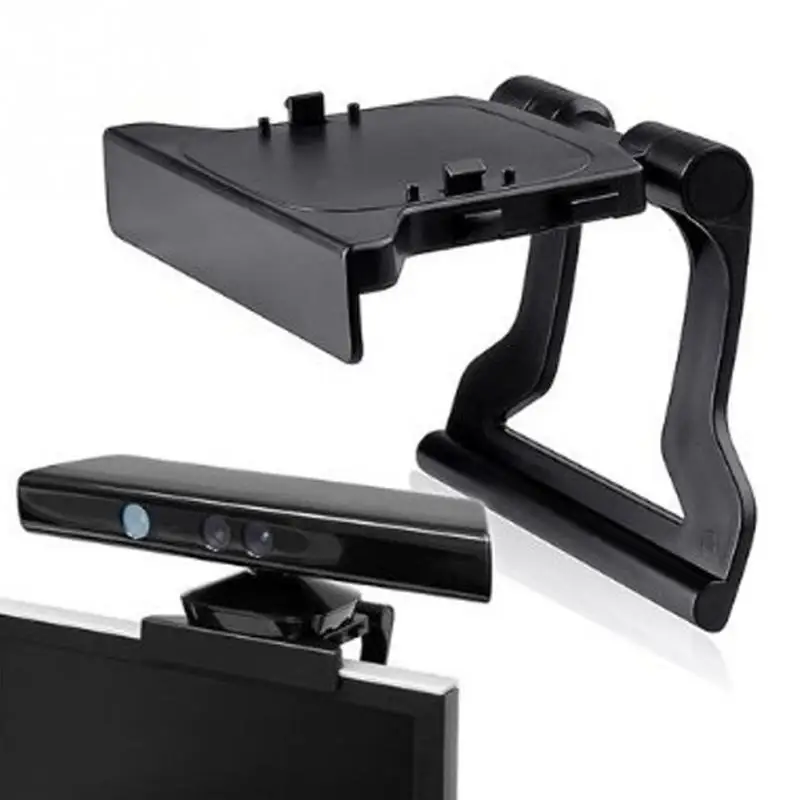 

Black Mini Camera TV Clip Holder for Xbox 360 Kinect Video Games Mounting Stand With Retail Gift Box&Tracking Number
