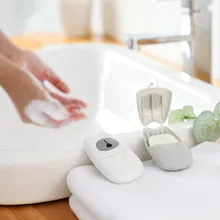 50 шт./кор. одноразовое портативное мыло в коробке бумага Ручная стирка открытый удобный для путешествий Пешие прогулки на открытом воздухе