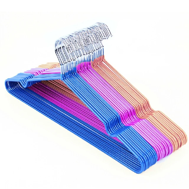 10 pz/lotto Antiscivolo In Metallo Camicia Pantaloni Cappotto Grucce Dei Vestiti 10 pz/lotto Antiscivolo In Metallo Camicia Pantaloni Cappotto Grucce Dei Vestiti