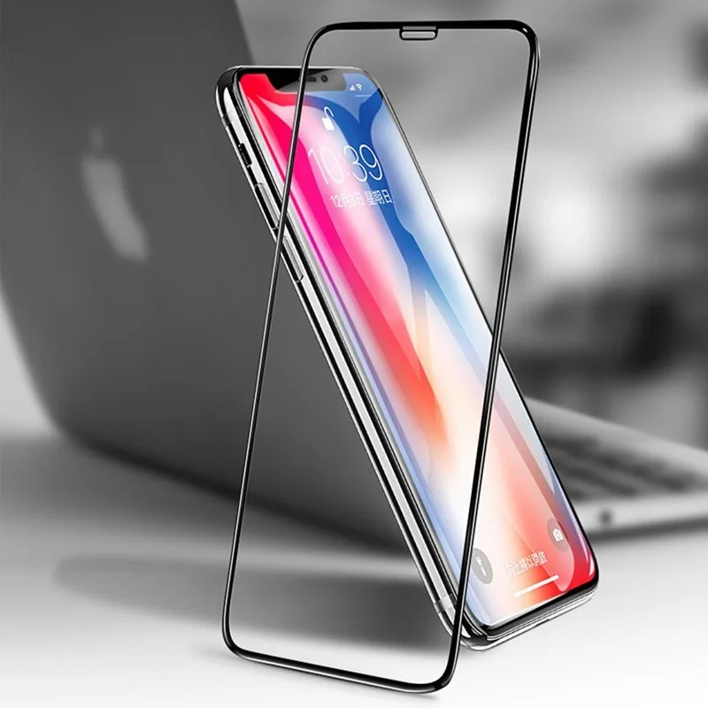 2 шт Защитное стекло для iPhone X XR XS MAX закаленное стекло Защита экрана для apple aphone sx rx xmax рождественское стекло защитная пленка