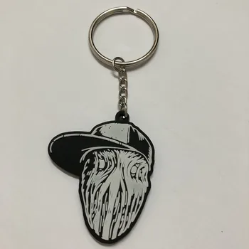 

PVC Custom Black Head Keychain