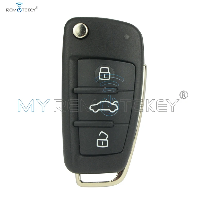 Flip Remote Car Key 8P0 837 220 D for Audi A3 TT 2006 2007 2008 2009