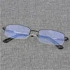 Полуоправа, квадратные очки для близорукости с градусами, сверхлегкие металлические бизнес мужские очки для близорукости, диоптрий-100 -150 -200... ► Фото 3/6