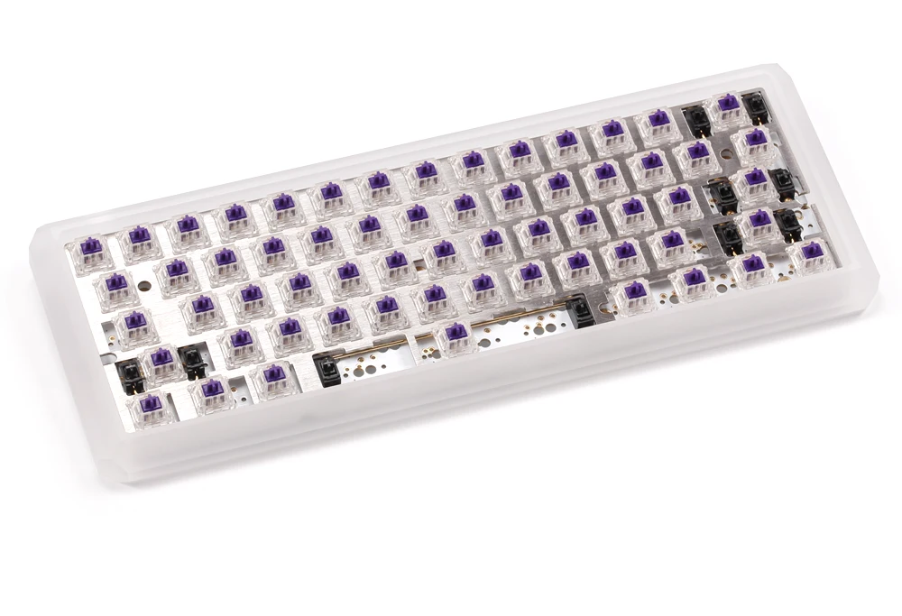 KBDfans 5 deg Прозрачный матовый акриловый CNC 60% чехол