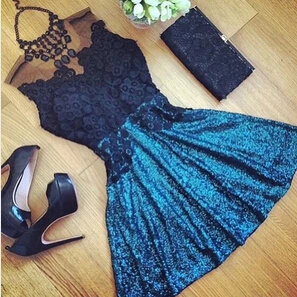 Wholesale 2017 Women Sexy Lace Hollow Dress Summer Style Perspective Dresses O-neck Casual Vestidos fashion Dress Buy Cheap 2017 Women Sexy Lace Hollow Dress Summer Style Perspective Dresses O-neck Casual Vestidos fashion Dress