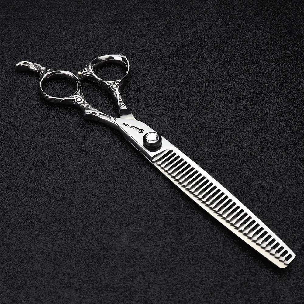 Новые ножницы для волос 7 дюймов серебряные парикмахерские Профессиональные Парикмахерские ножницы инструмент ножницы из нержавеющей стали оборудование