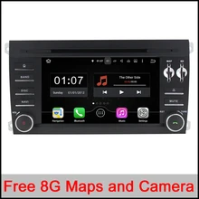 1024X600 Android 5.1.1 Quad Core A9 1.6GHz CPU 16GB Flash Car DVD Player for Porsche Cayenne 2003-2010 3G Wifi Stereo System BT