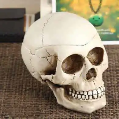 Креативная полимерная пепельница в виде черепа страшная кость полимерная пепельница смешная пепельница Хэллоуин украшения стола - Цвет: C