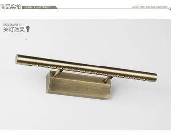 

Free Shipping High Quality 5W LED Wall Lamp Bronze Color Stainless Steel Material LED Wall Lights Bathroom Bedroom Mirror Lights