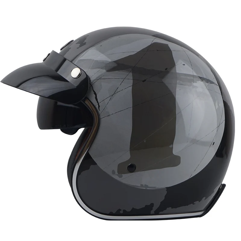 Гривна t57 3/4, с открытым лицом, винтажный, для мотоцикла, rbike, мото, rcycle, шлем, capacete cascos, мото, Ретро стиль, шлем для мотоцикла, cicleta vespa - Цвет: No 1