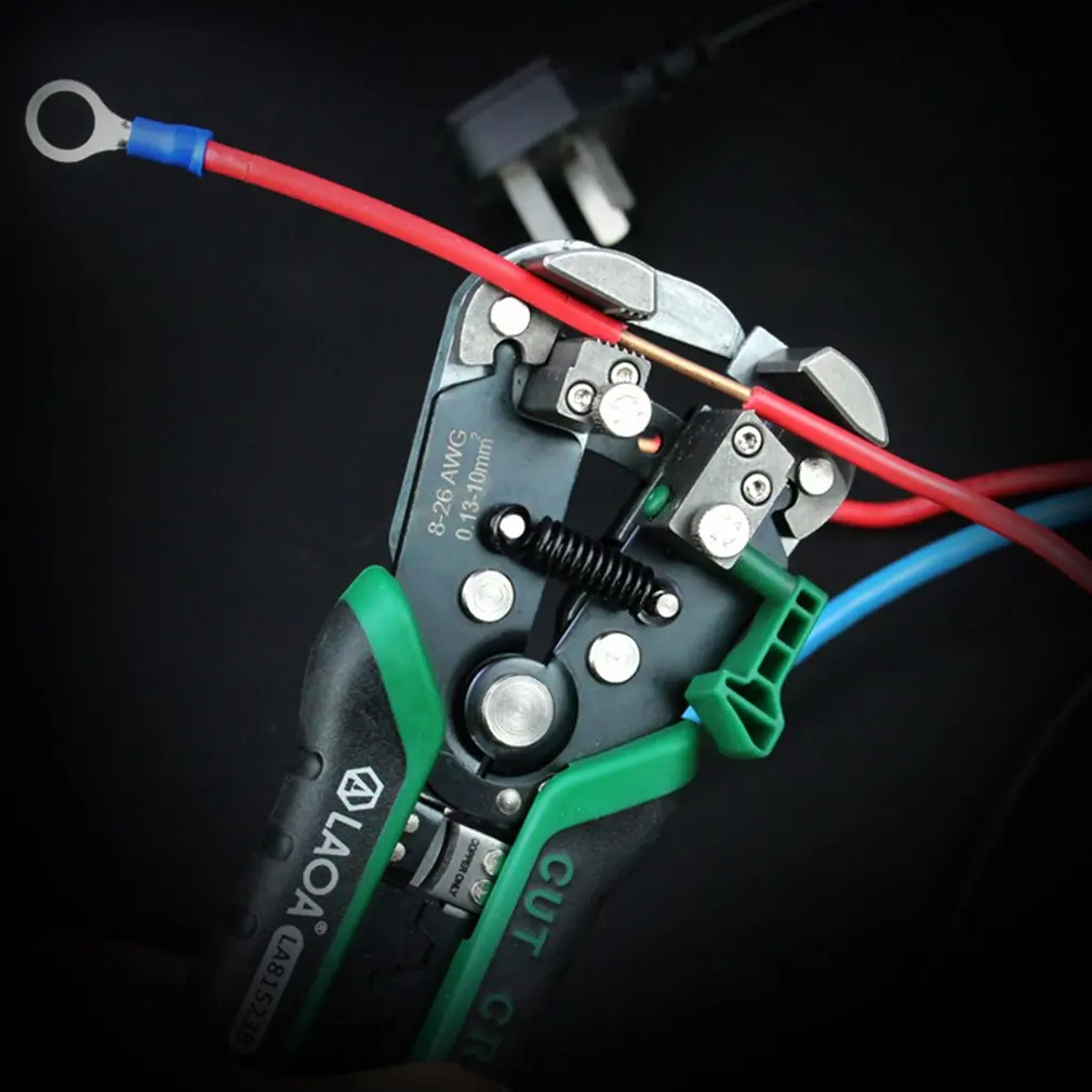 Najtaniej LAOA LA815238 wielofunkcyjny automatyczny ściągacz do przewodów Crimper zaciskania szczypce do cięcia Terminal narzędzie ręczne