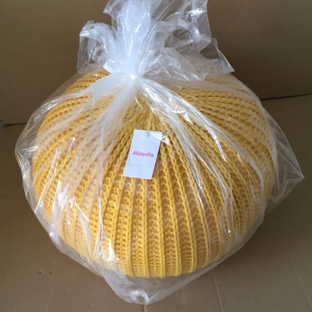 Ручная вязка шерстяная круглая подушка пуф напольный оттоманка|round cushion|pouf floorknitted