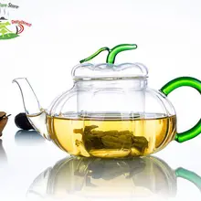 1 х 690 мл жаростойкий стеклянный чайный горшок из тыквы, водяной кофейник с заваркой и крышкой