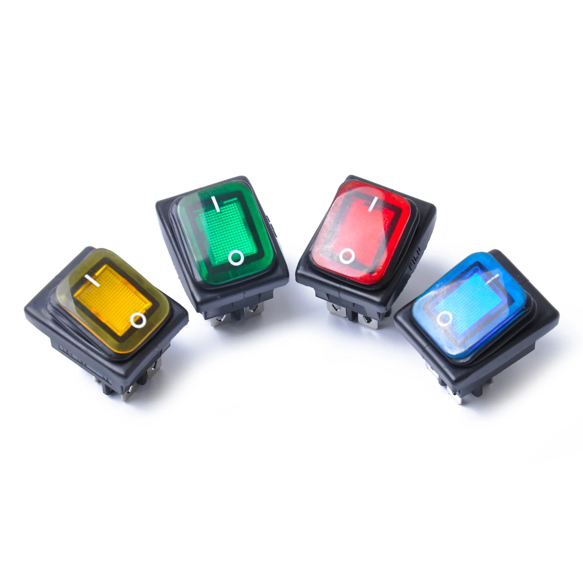 Rocker Toggle Switch On-Off-On 4 Pins 12V DC Car Boat Automobiles Waterproof LED Latching Switches A20 | Автомобили и мотоциклы