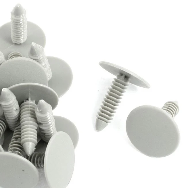

JFBL Hot sale And New20 Pcs Gray Plastic Car Trim Clips Rivet Fastener 6mm Hole 26mm Head
