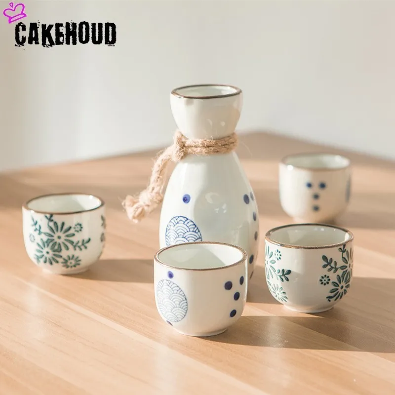 CAKEHOUD Саке Ретро керамический горшок набор японская фляга для бедер домашняя