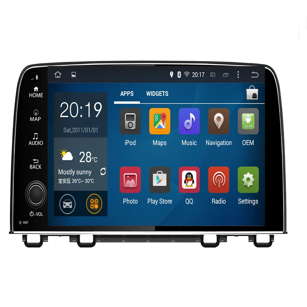 " HD Android 9,0 Octa Core Автомобильный DVD плеер для HONDA CRV- gps навигации стерео радио 4G/WIF головное устройство