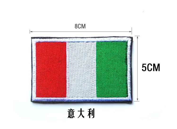 Высокое Качество эмблема национального флага эполеты значок значки для одежды вышивка патч армии - Цвет: 1