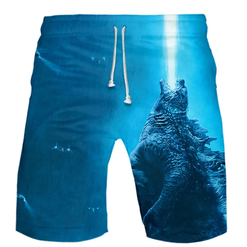 

Newest Movie Godzilla Monster Summer Fashion Shorts Men Women 3D Printed Personality Shorts Pants Casual Cool Beach Wear 2XS-6XL