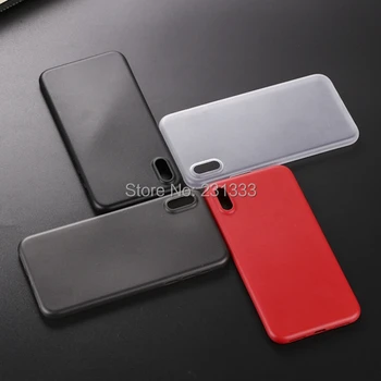 

For Iphone X IphoneX Soft TPU Case Carbon Fiber Ultra thin PP Matte Silicon Colorful Cover Skin Cell phone Shell Luxury 100pcs