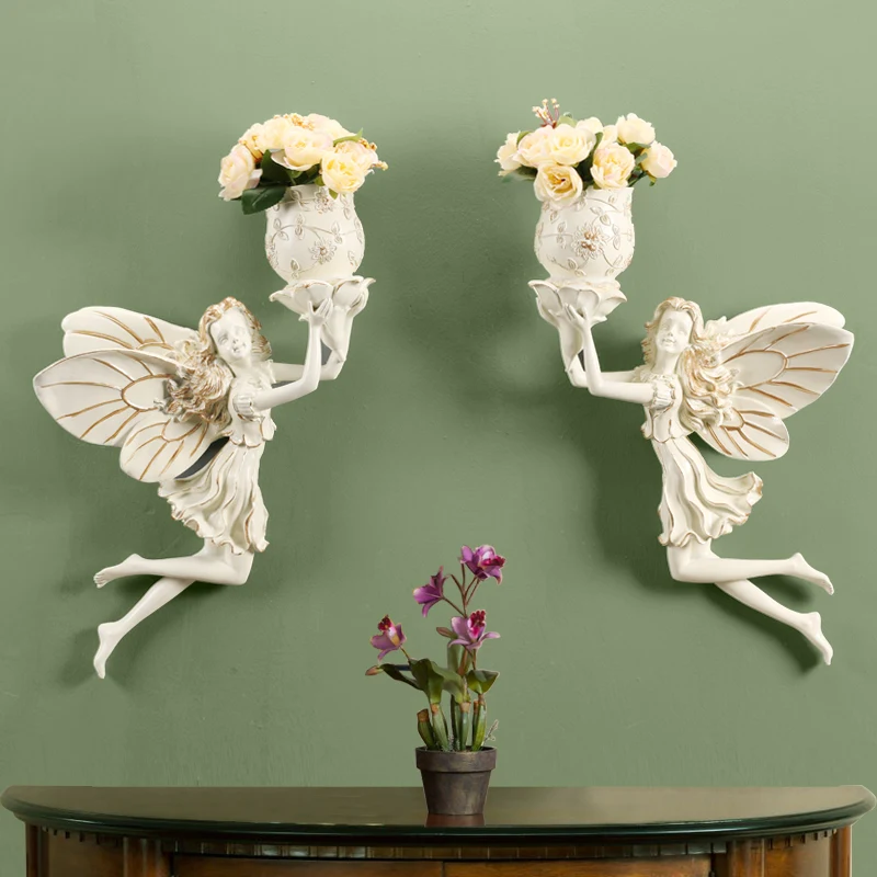 Flor Para Colgar En Pared Florero De Hadas Decoracion De Flores