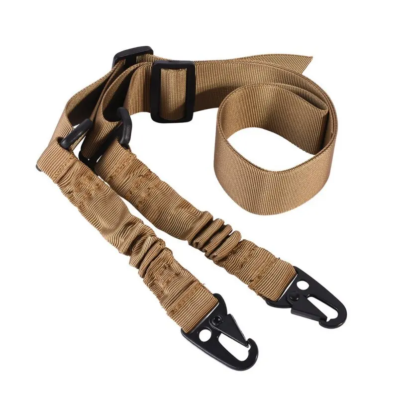 

Nylon Strap Tactical Airsoft Mount Bungee System Kit Hunting Molle Adjustable Multi-function Two Point Tactical Rifle Sling