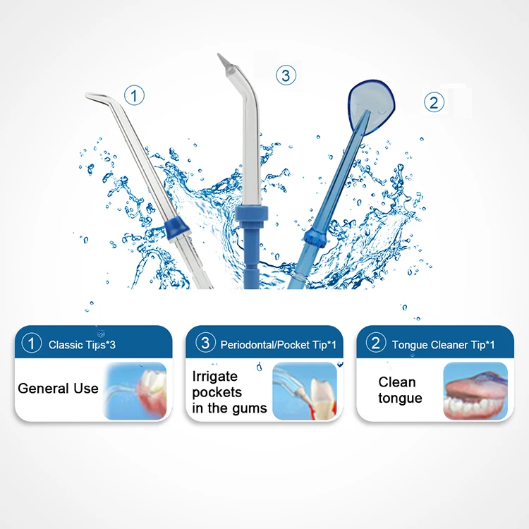 Ирригатор для полости рта Вода Flosser с 5 советов воды стоматологических Flosser орошения ротовой полости зубная нить орошения очиститель гигиена полости рта зубы