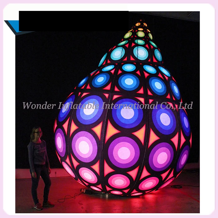 

New giant printed colorful inflatable shell inflatable seashell with led light for party decoration