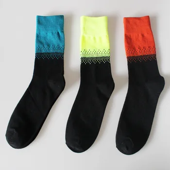 

Big size high quality combed cotton dot pattern men crew socks brand designer casual novelty dress business British style funny