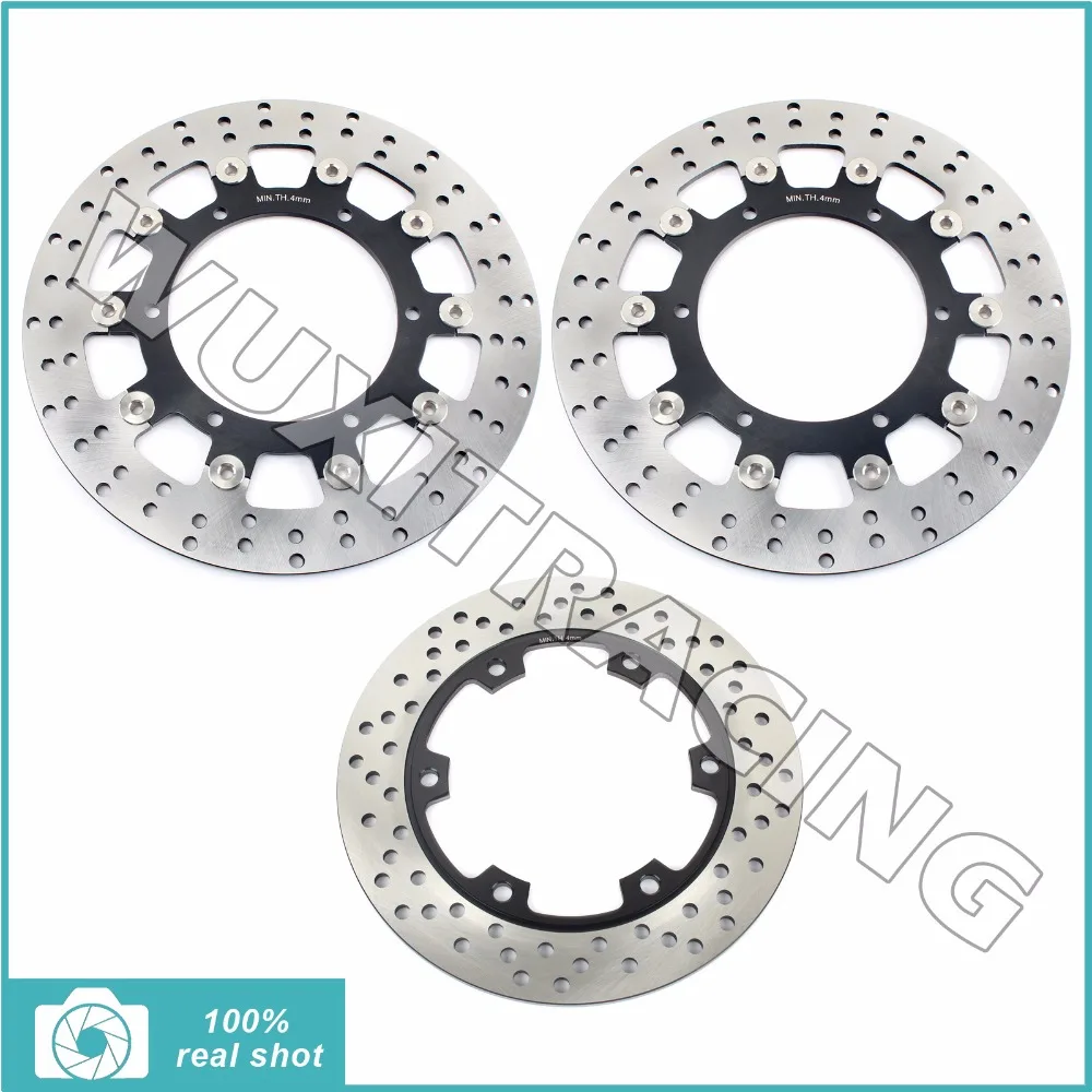 Motorcycle New Front Rear Full Set Brake Discs Rotors for YAMAHA YZF R1 2002 2003 02-03 YZF R6 1999 2000 2001 2002 99-02 1 set motorcycle front