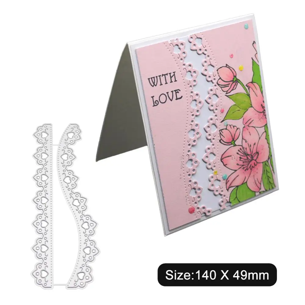 

Metal Cutting Dies Lace Hollow Border Stencils Frame Making Scrapbook Greeting Card Embossing Template DIY Craft New 2019