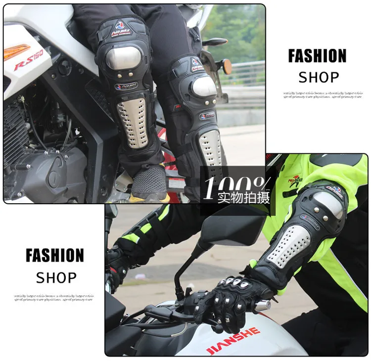 Madbike moto крест колено локоть защитный, из нержавеющей стали rodilleras крест greave rcycle защита колена 2 комплекта/4 шт