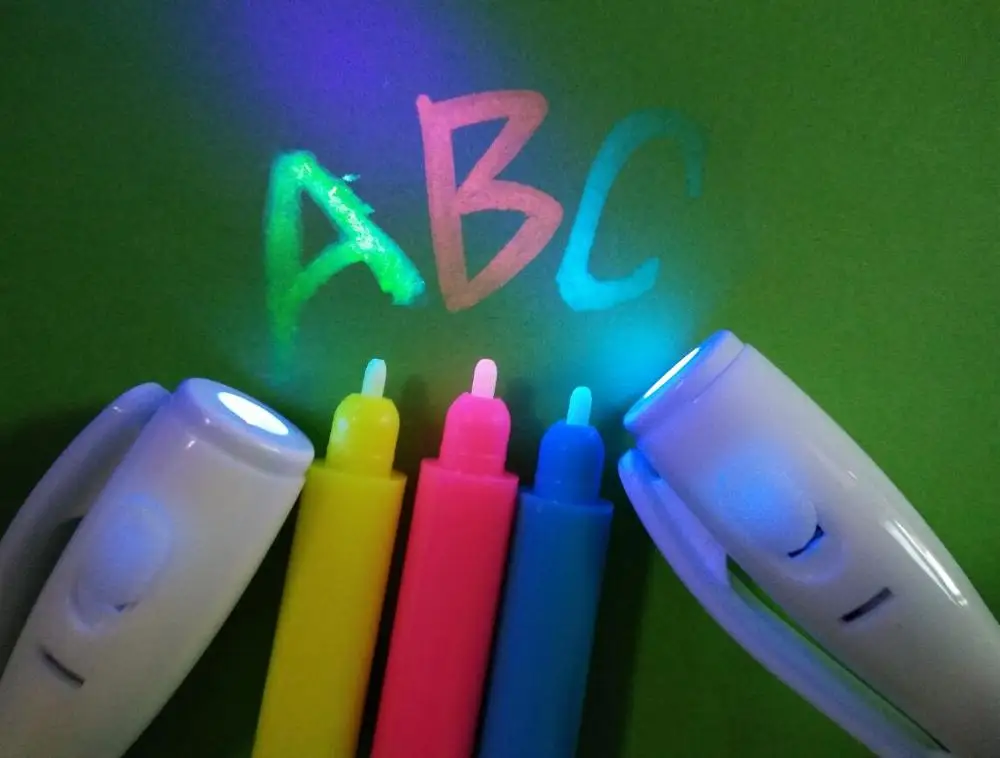 UV Marker Pen set CH 6019,novelty and magical invisible uv pen,SHOW 3