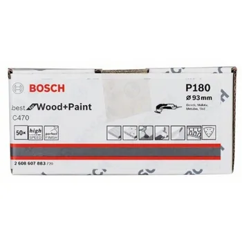 

BOSCH 2608607883 Lija Delta C470 93mm 6 P G180 X50