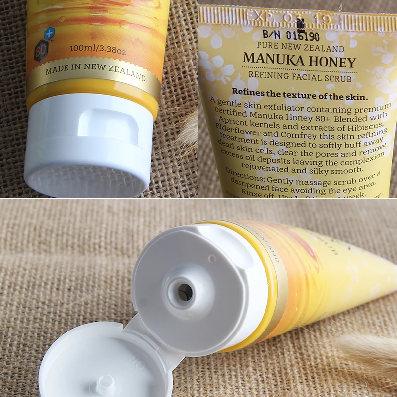 Parrs мед манука переработки скраб для лица нежной кожи exfoliator бафф от мертвая кожа